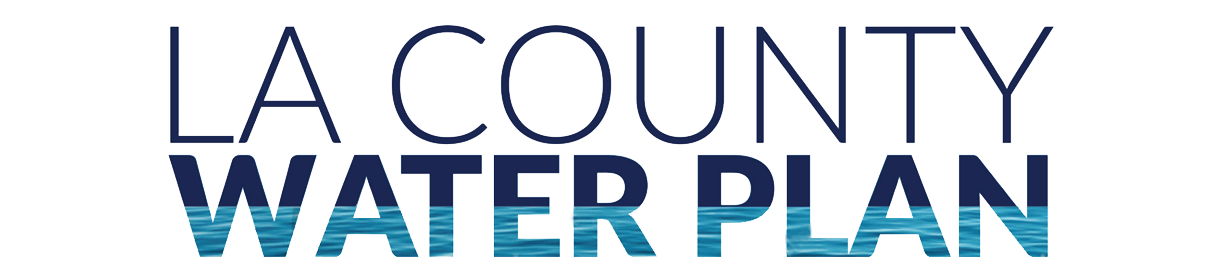 An interactive figure of a soccer ball, with each pentagon representing different local and regional entities that collaborate to ensure the success of the Los Angeles CWP.  The center of the soccer ball has the LA County Water Plan logo with text that reads “the CWP complements and builds upon other local and regional planning efforts.” 