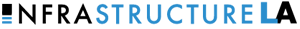 A hexagon on the soccer ball figure with the Infrastructure LA logo, with the following information on the back: Infrastructure LA provides regional leadership on infrastructure resilience and is a partner on CWP infrastructure-related strategies and actions.  Infrastructure LA leads regional collaboration to bring resources to the region, including funding 